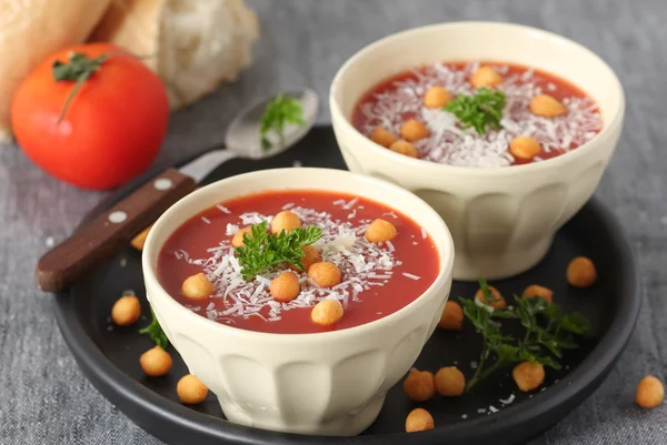 Fresh tomato soup — Stock Image Fresh tomato soup Royalty Free Stock Images