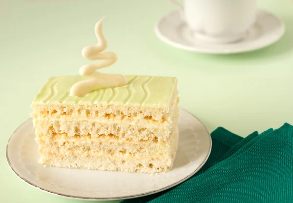 Kolor zielony ciasto lukier — Zdjęcie stockowe
