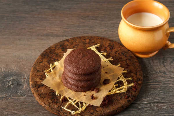 Double chocolate chip cookies — Stockfoto
