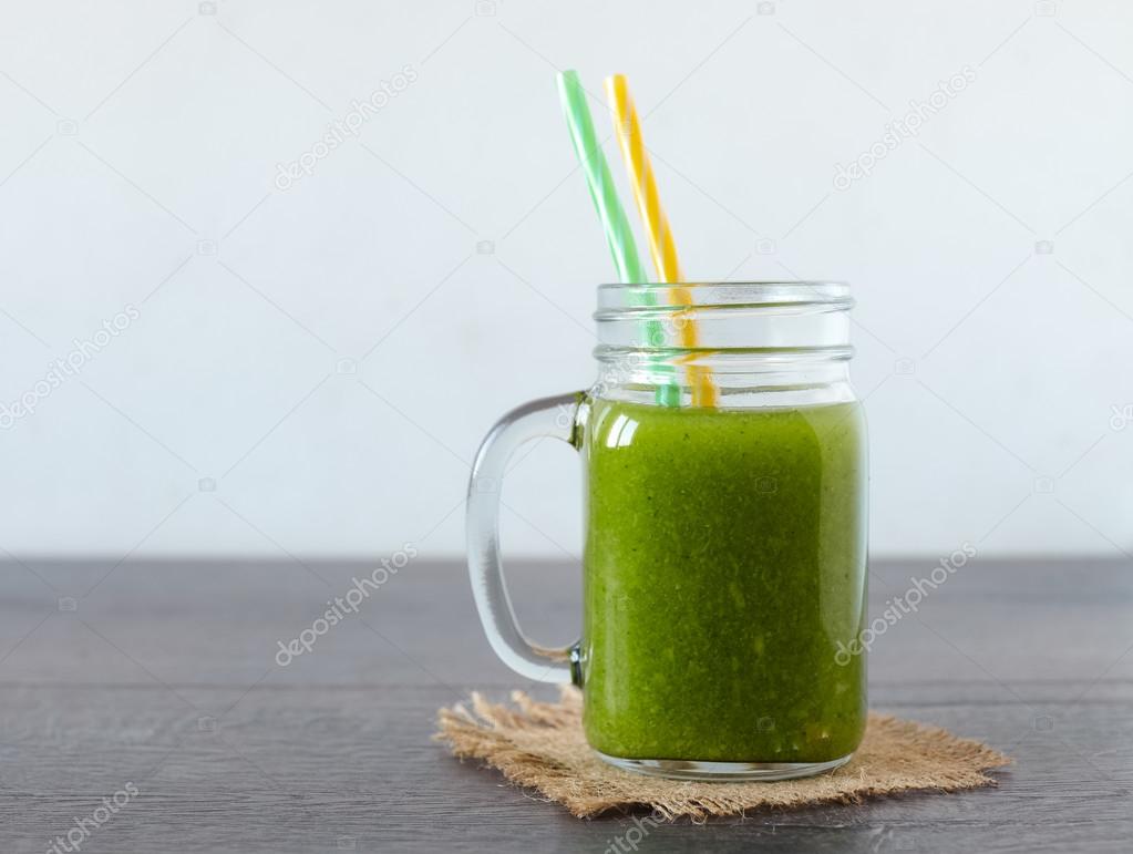 Healthy smoothie made from  fresh ingredients