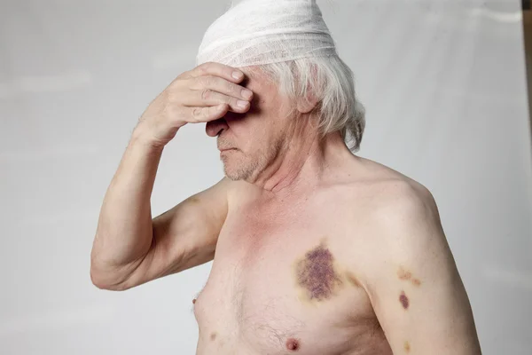 Bandits mutilated man — Stock Photo, Image