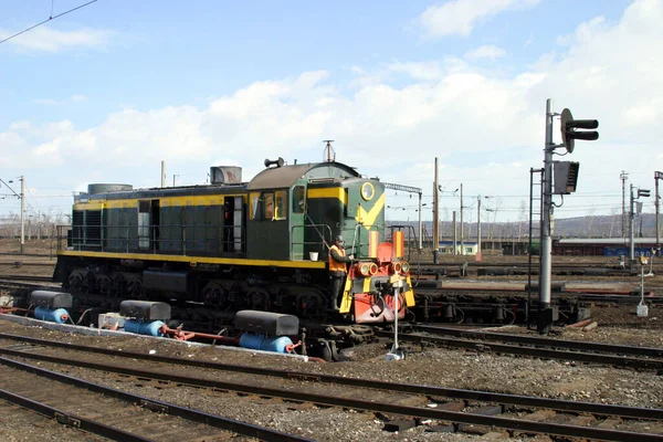 Workflow Rail Yard Formation Freight Trains — Stock Photo, Image