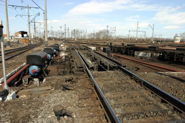 Workflow Rail Yard Formation Freight Trains — Stock Photo, Image