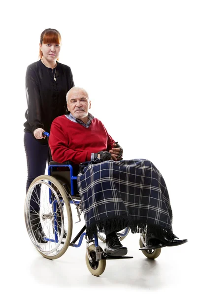 Man on wheelchair — Stock Photo, Image