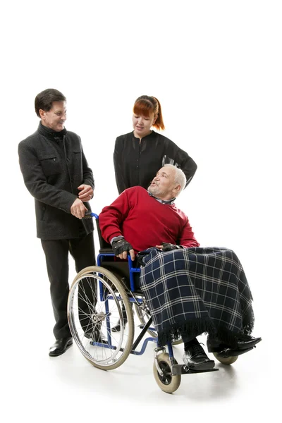 Man on wheelchair — Stock Photo, Image