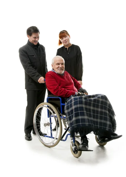 Man on wheelchair — Stock Photo, Image