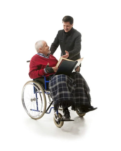 Man in wheelchair — Stock Photo, Image