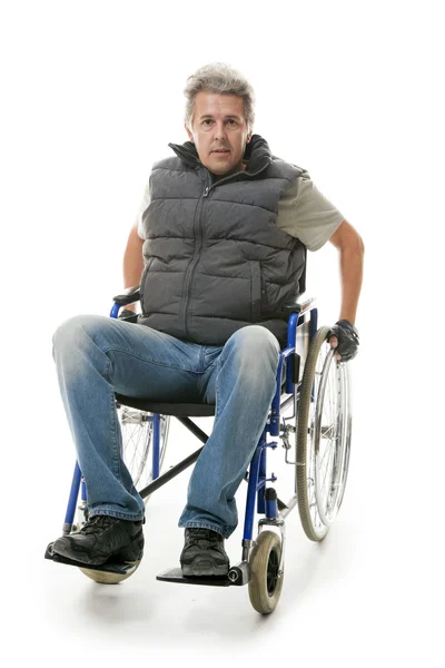 在轮椅上的男人 — 图库照片