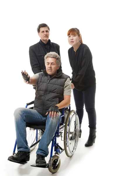 Man on wheelchair — Stock Photo, Image