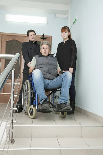 Man on wheelchair — Stock Photo, Image