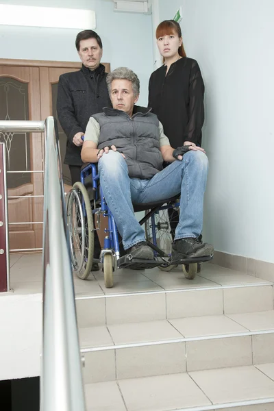 Man on wheelchair — Stock Photo, Image