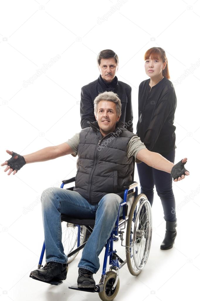 Man on wheelchair