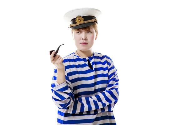 Mujer marinera divertida — Foto de Stock