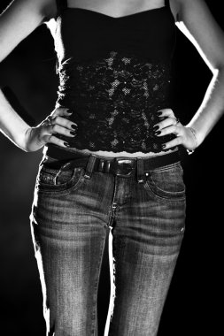 kot pantolon ince kadın