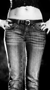 kot pantolon ince kadın