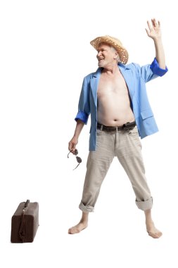 mutlu bir yaşlı adam