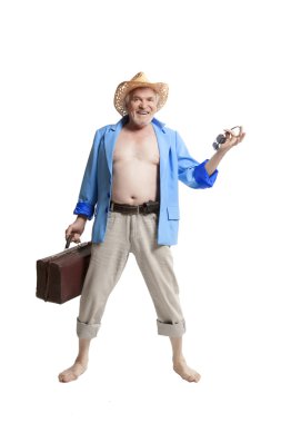 mutlu bir yaşlı adam