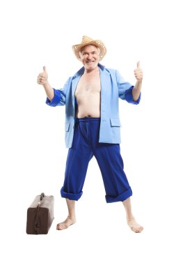 mutlu bir yaşlı adam