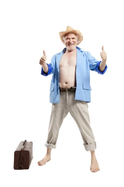 Happy elderly man — Stock Photo, Image