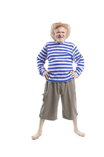 Homem idoso ativo feliz — Fotografia de Stock
