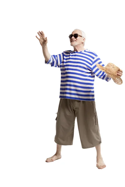 Glücklicher aktiver älterer Mann — Stockfoto