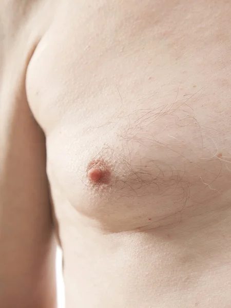 Naked torso nipple — Stockfoto