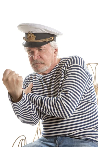 Old sailor man — Stock Photo, Image