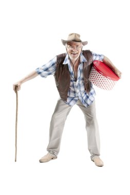 Komuta sizde kamışı ve çanta