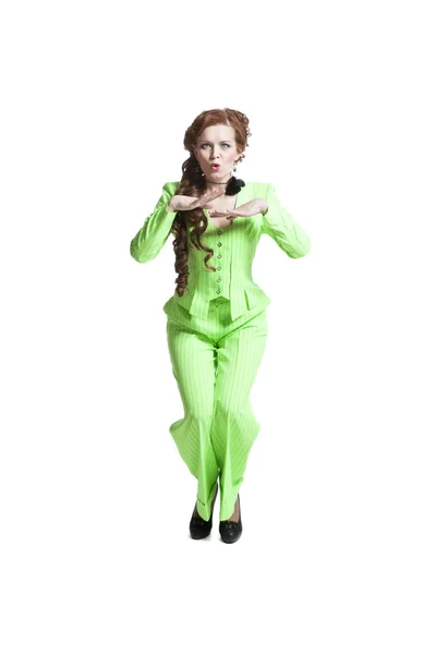 Woman in Retro costume — Stock Photo, Image