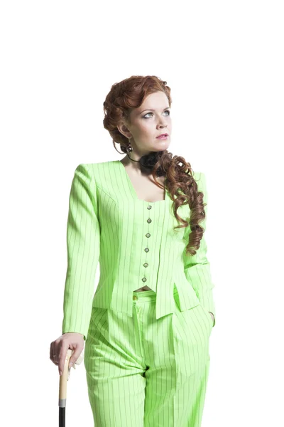 Woman in Retro costume — Stock Photo, Image