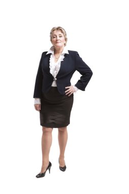 Orta yaşlı bir kadın kostümü