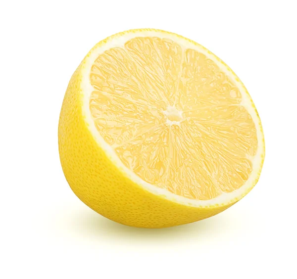 Halv citron isolerade — Stockfoto