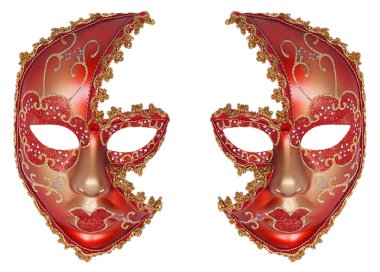 iki karnaval maskesi