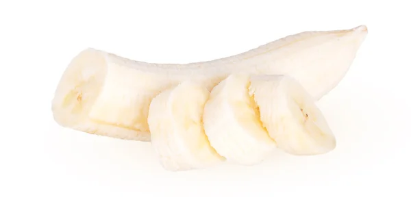 Pieces of peeled banana — Stock Photo, Image