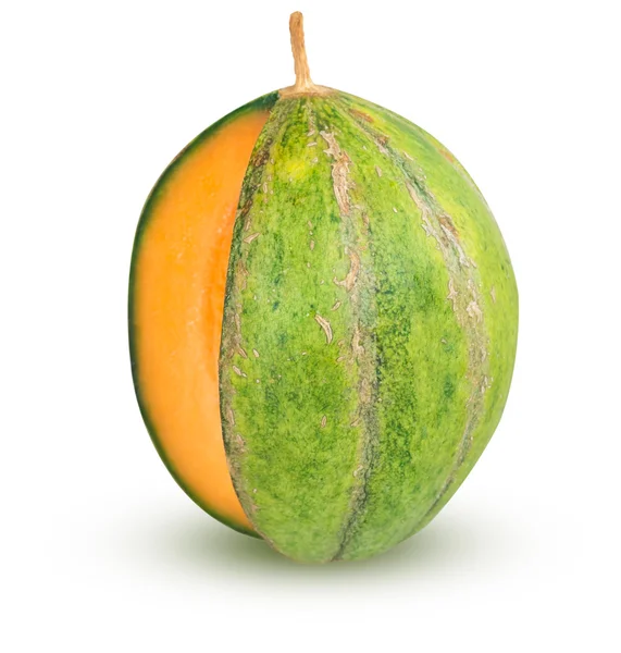 Cantaloupe Melone isoliert — Stockfoto
