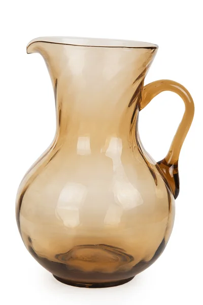 Empty brown glass jug — Stock Photo, Image