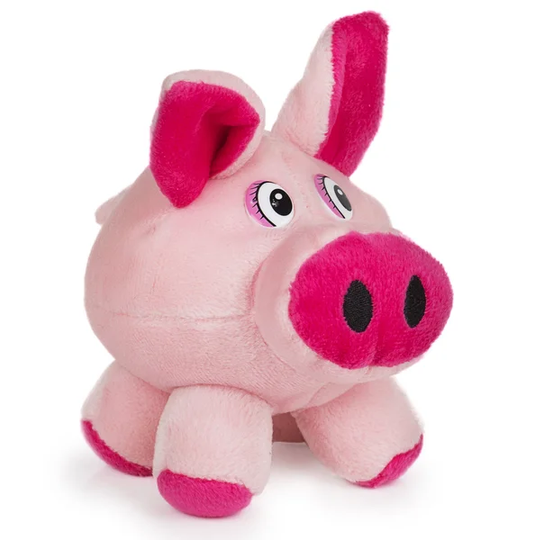 Yumuşak pembe oyuncak domuz — Stok fotoğraf