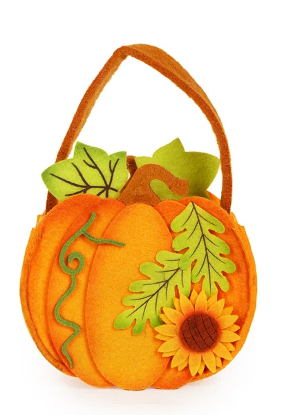 Pumpkin of felt — Stock Photo, Image