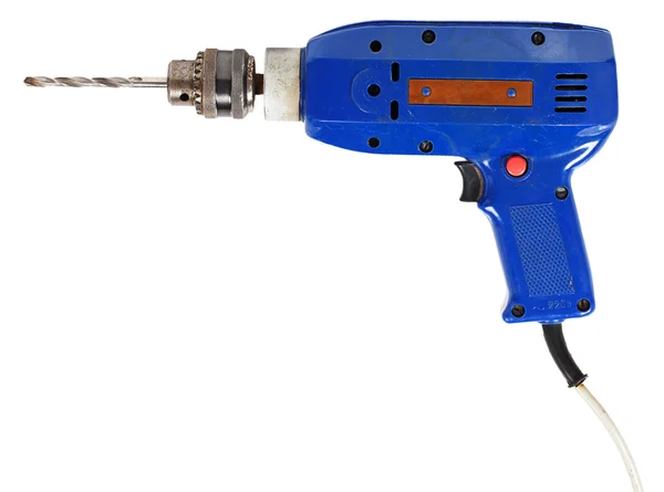 Blue electric drill — Stock Photo, Image