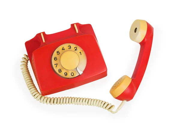 Rotes Telefon — Stockfoto