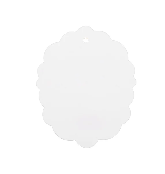 White paper label — Stock Photo, Image