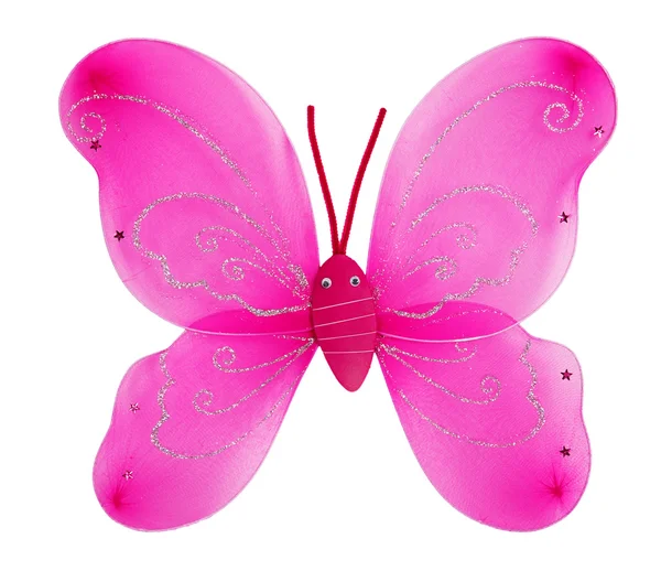 Asas de borboleta rosa decorativa — Fotografia de Stock