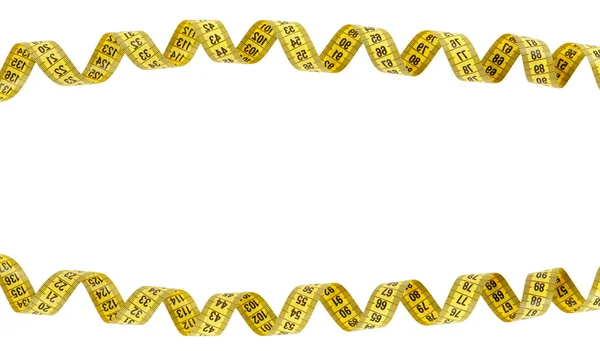 Frame of yellow measuring tape — Stock Photo, Image