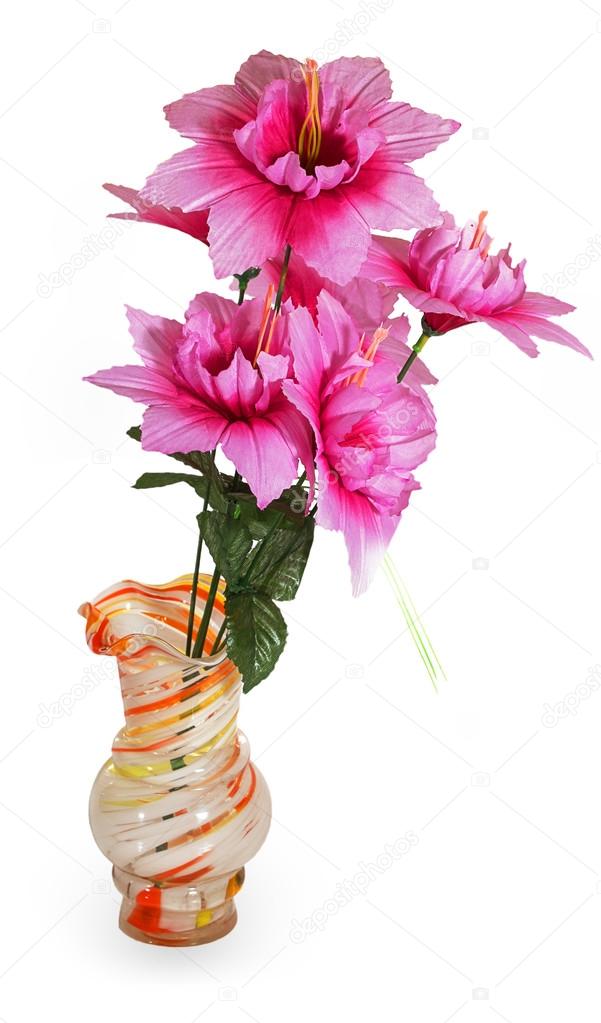 Artificial Flowers In A Flower Vase Stock Photo C Geniuskp 60348245