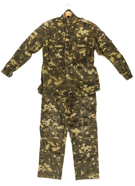 Camouflage jas en broek — Stockfoto