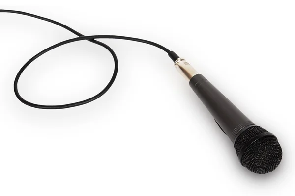 Mikrofon dengan kabel — Stok Foto