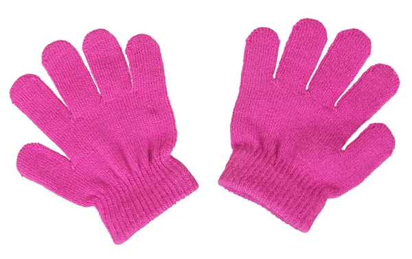 Pink baby mittens — Stock Photo, Image