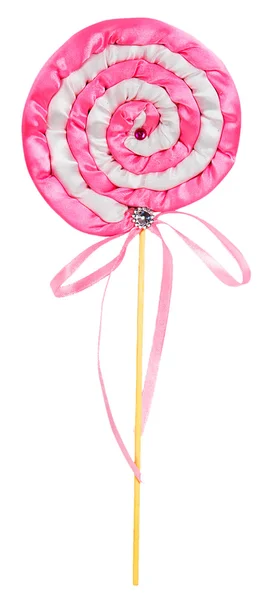 Textiel decoratieve roze lolly — Stockfoto