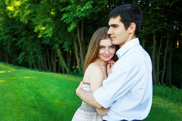 Lovers young man and woman — Stock Photo, Image