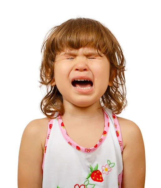 Retrato de una niña llorando —  Fotos de Stock